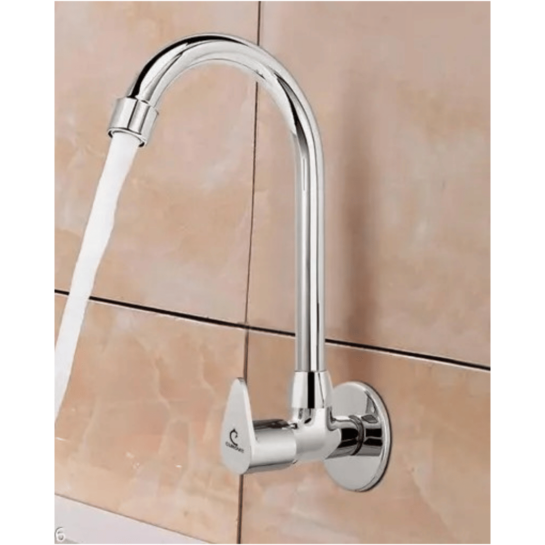 Cossimo Taxim Zinc Wall Mount Sink Tap for Kitchen Zinc Kitchen Sink Tap (Sink Cock)