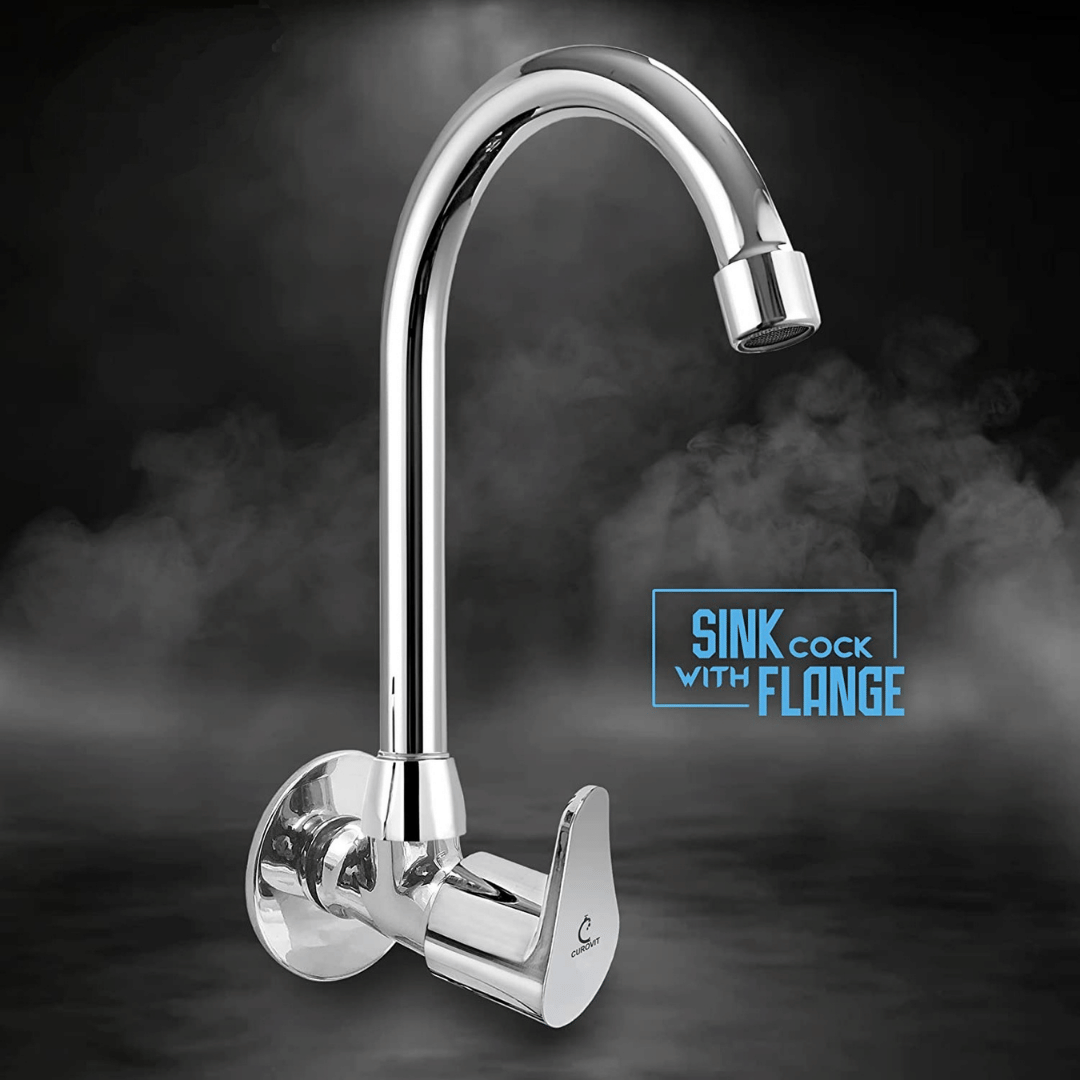     			Cossimo Vigo Zinc Alloy Wall Mounted Sink Cock Tap Zinc Kitchen Sink Tap (Sink Cock)