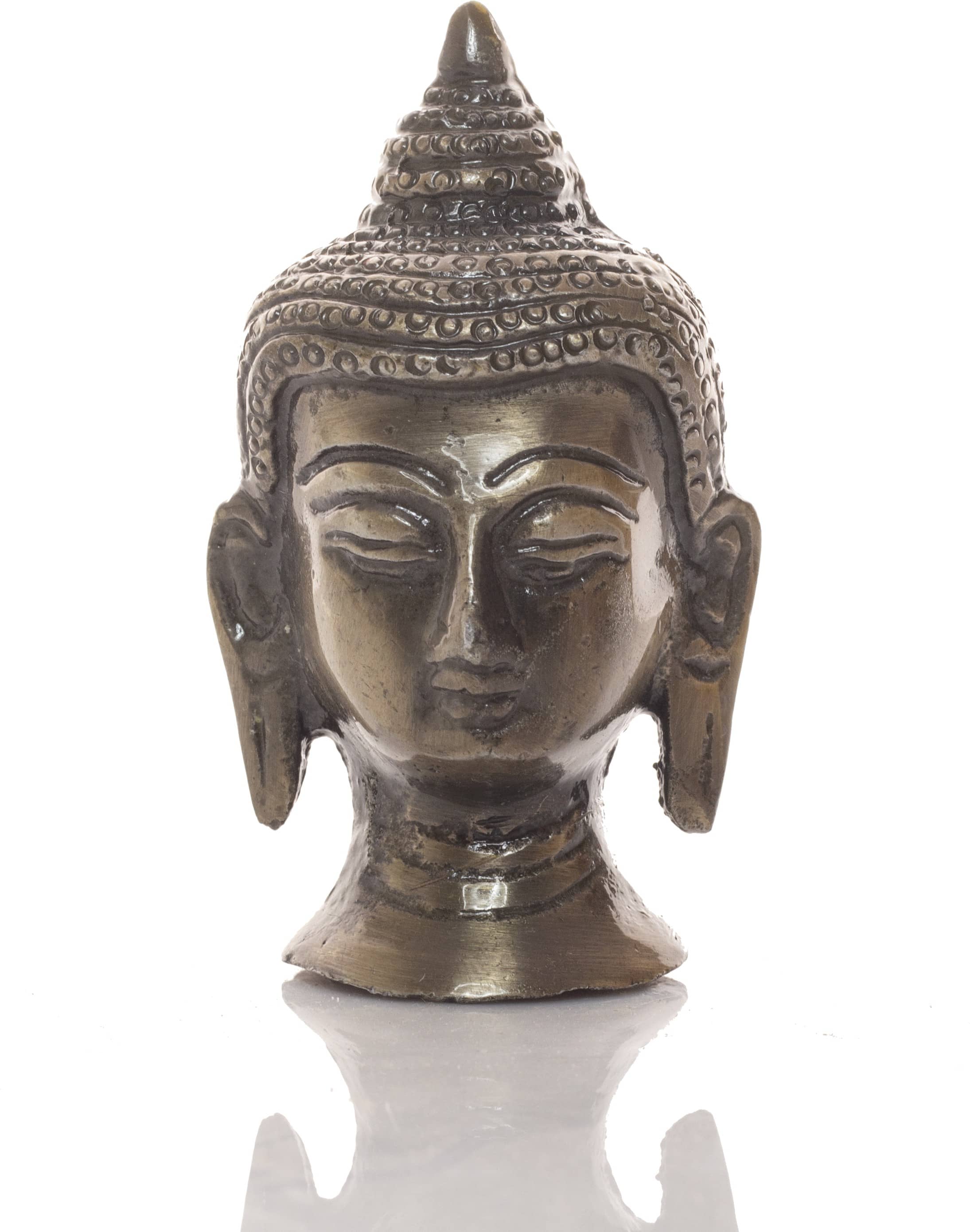 Fashion Bizz Buddha Head Lord Buddha Decorative Showpiece - 10 cm