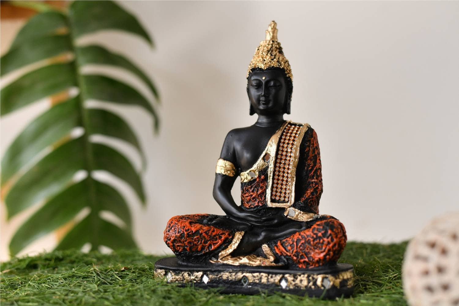 FASHION BIZZ Samadhi Buddha Showpiece 22 cm - Pack of 1