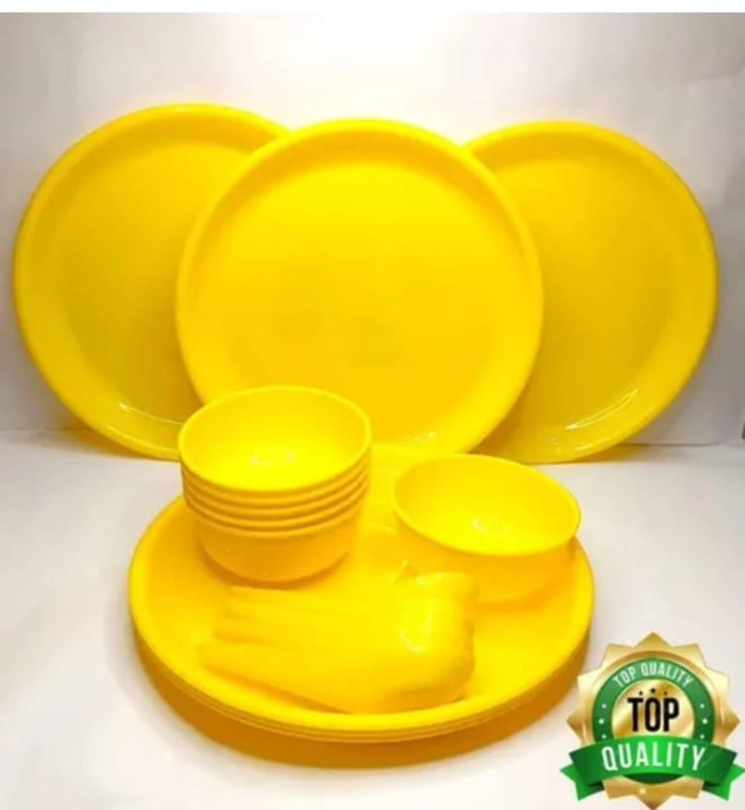     			FROTOOL 3 Pcs Plastic Yellow Full Plate