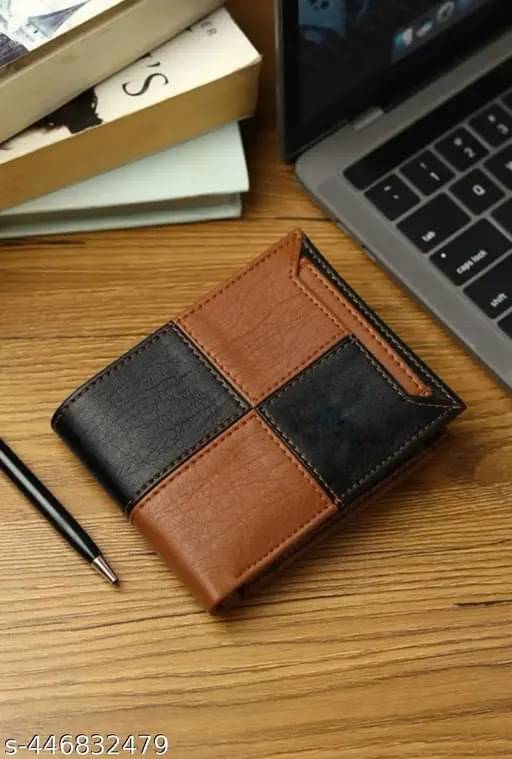     			HABIBI PU Self Design Men's Two Fold Wallet With 3 Slots For Card ( Multicolor , Pack of 1 )