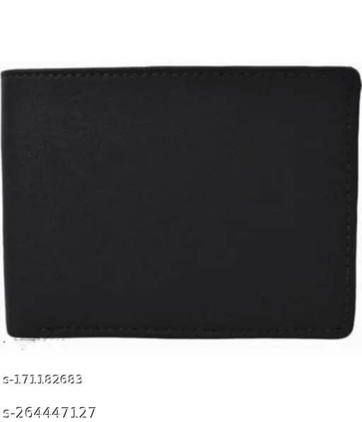 HABIBI PU Solid Men's Two Fold Wallet With 3 Slots For Card ( Black , Pack of 1 ) - Handbags | Buy online on ZillyBuy