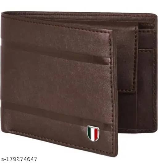 HABIBI PU Solid Men's Two Fold Wallet With 3 Slots For Card ( Brown , Pack of 1 ) - Handbags | Buy online on ZillyBuy