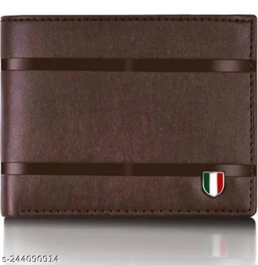 HABIBI PU Solid Men's RFID Wallet With 3 Slots For Card ( Brown , Pack of 1 ) - Handbags | Buy online on ZillyBuy