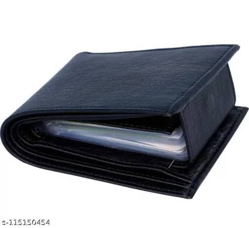 HABIBI PU Solid Men's Two Fold Wallet With 9 Slots For Card ( Black , Pack of 1 ) - Handbags | Buy online on ZillyBuy