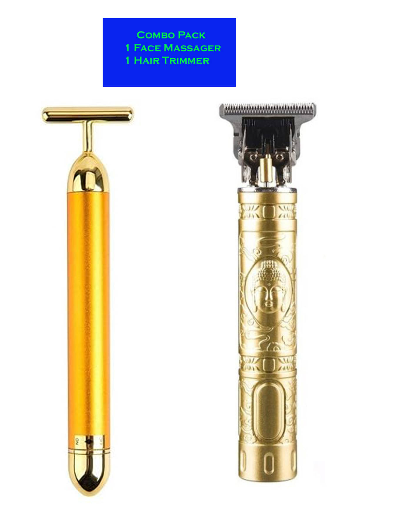     			Hpc T9-Plastic Gold Cordless Beard Trimmer With 45 minutes Runtime