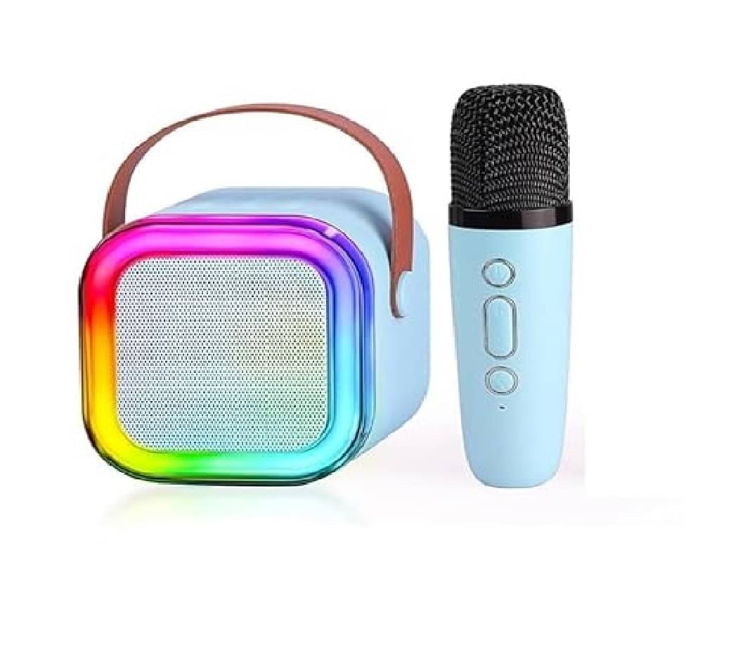 Karaoke Machine for Kids Adults, Mini Portable Blue-Tooth Karaoke Speaker with Wireless Microphone and Dynamic Lights Birthday Gift Karaoke Machine for Kids Adults, Mini Portable Blue-Tooth Karaoke Speaker with Wireless Microphone and Dynamic Lights Birthday Gift