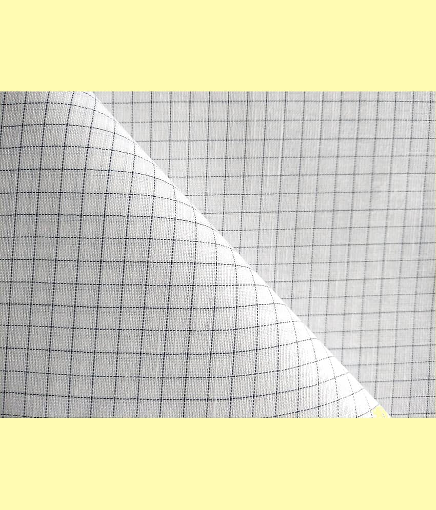 Makhanchor White Linen Men's Unstitched Shirt Piece ( Pack of 1 ) - Unstitched Fabrics | Buy online on ZillyBuy