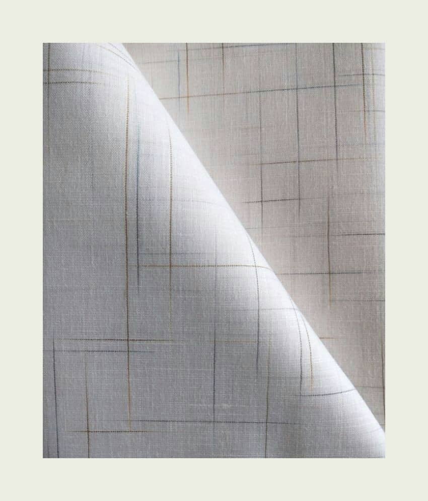 Makhanchor White Linen Men's Unstitched Shirt Piece ( Pack of 1 ) - Unstitched Fabrics | Buy online on ZillyBuy