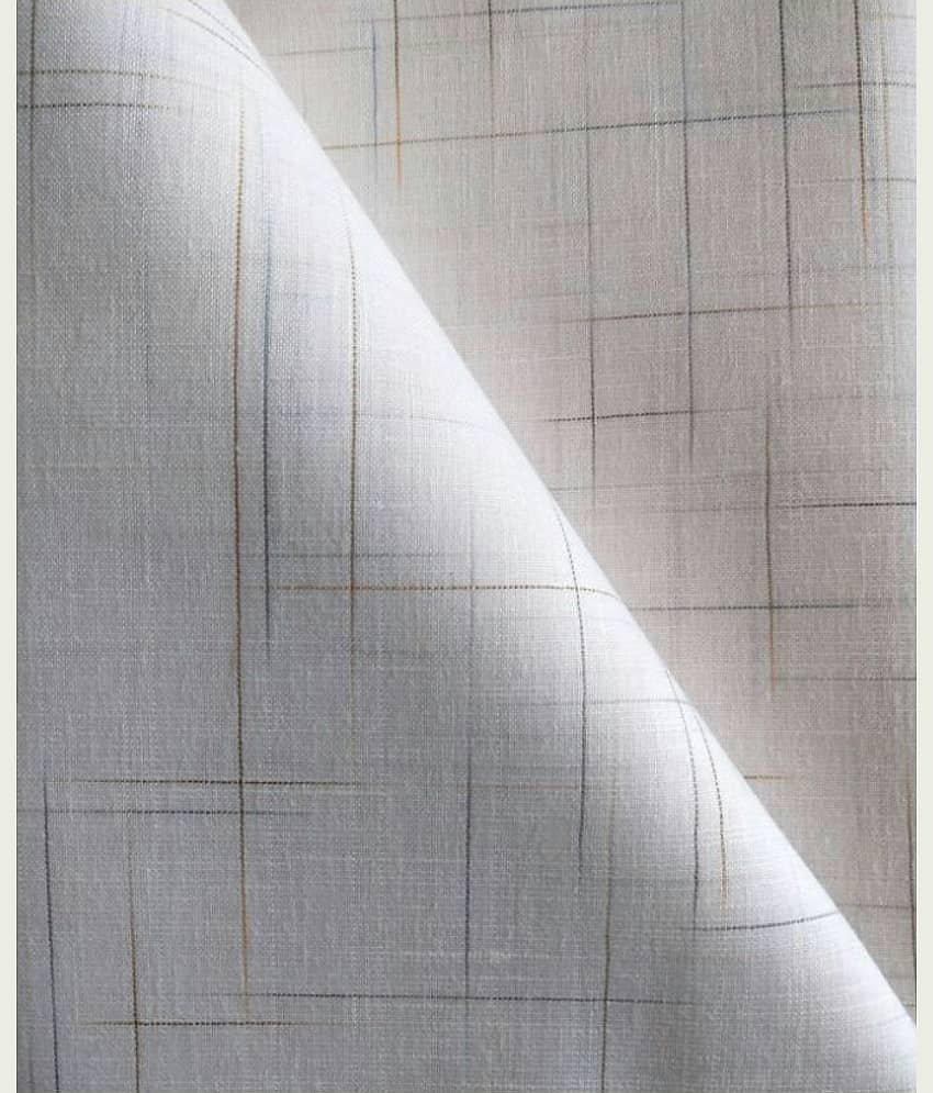 Makhanchor White Linen Men's Unstitched Shirt Piece ( Pack of 1 ) - Unstitched Fabrics | Buy online on ZillyBuy