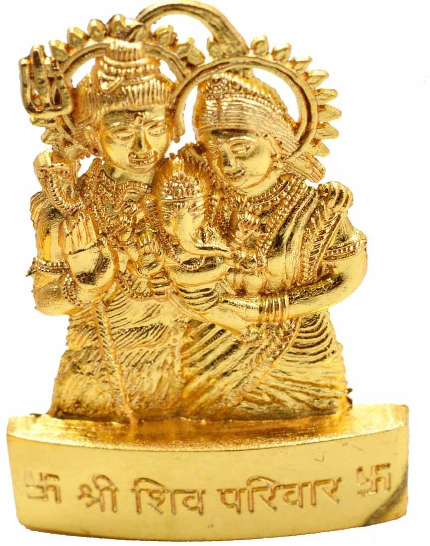 Shri Astha Vinayak Aluminium Shiv Family Idol ( 1 cm ) Shri Astha Vinayak Aluminium Shiv Family Idol ( 1 cm )