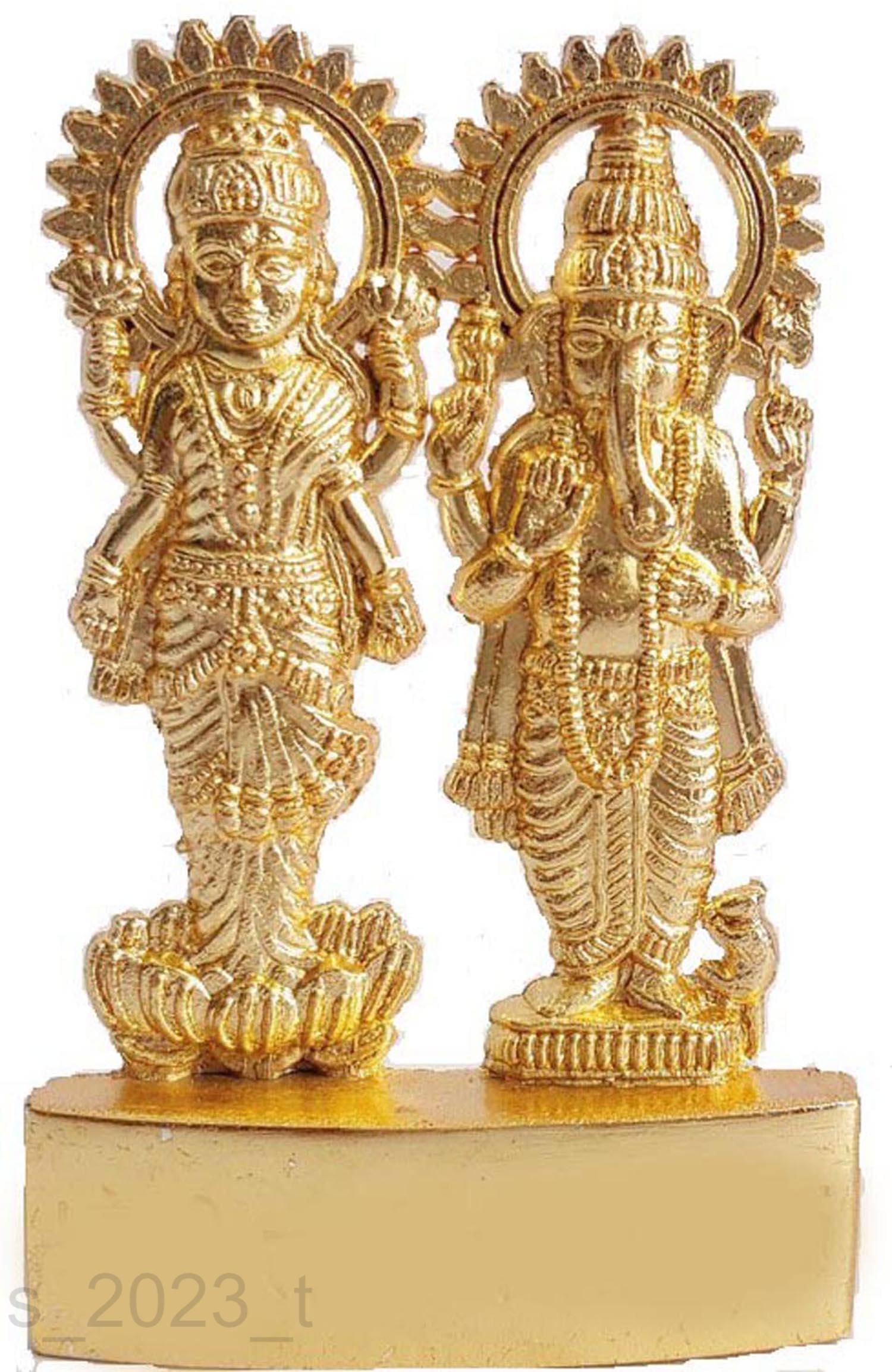     			Shri Astha Vinayak Brass Laxmi Ganesh Idol ( 16.5 cm )