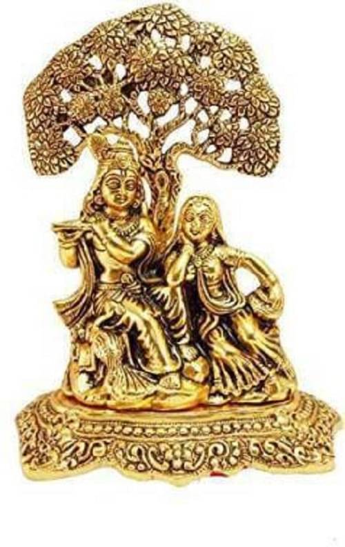 Shri Astha Vinayak Brass Radha Krishna Idol ( 6 cm ) Shri Astha Vinayak Brass Radha Krishna Idol ( 6 cm )