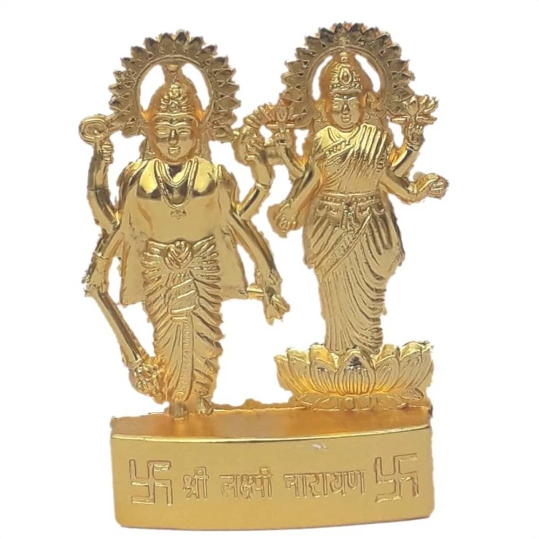     			Shri Astha Vinayak Iron Vishnu Laxmi Idol ( 5 cm )