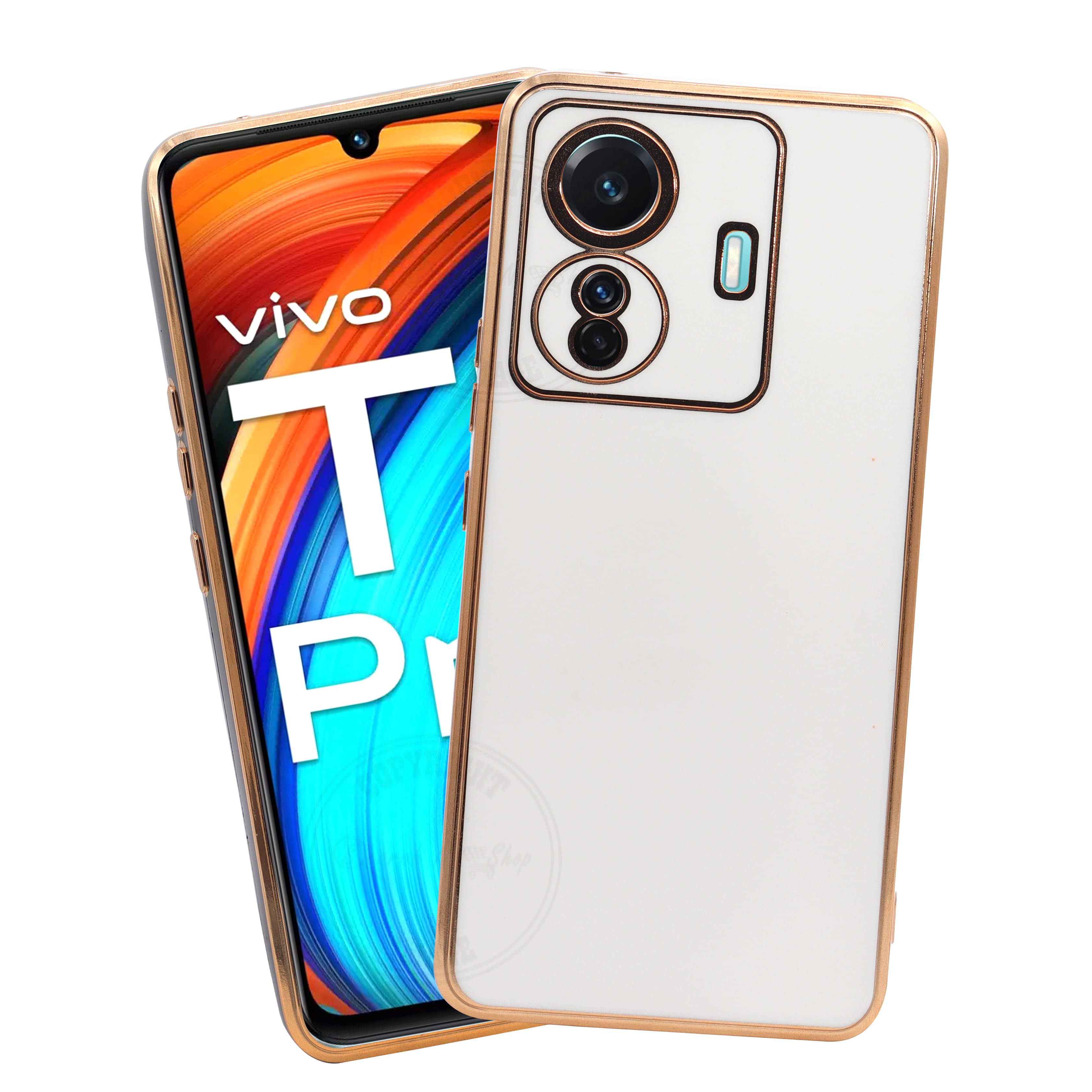     			VAKIBO Plain Cases Compatible For TPU Glossy Cases Vivo T1 Pro 5G ( )