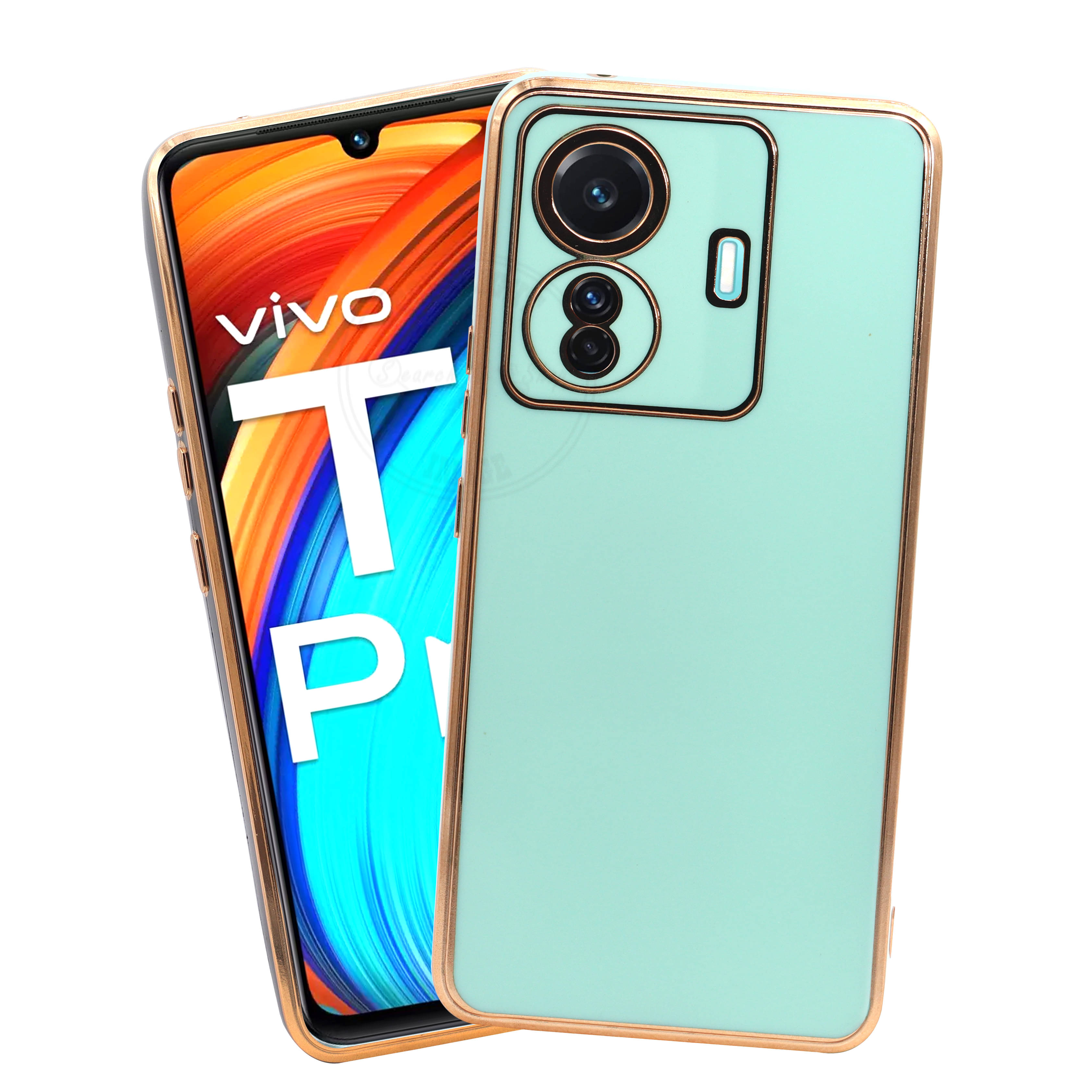     			VAKIBO Plain Cases Compatible For TPU Glossy Cases Vivo T1 Pro 5G ( )
