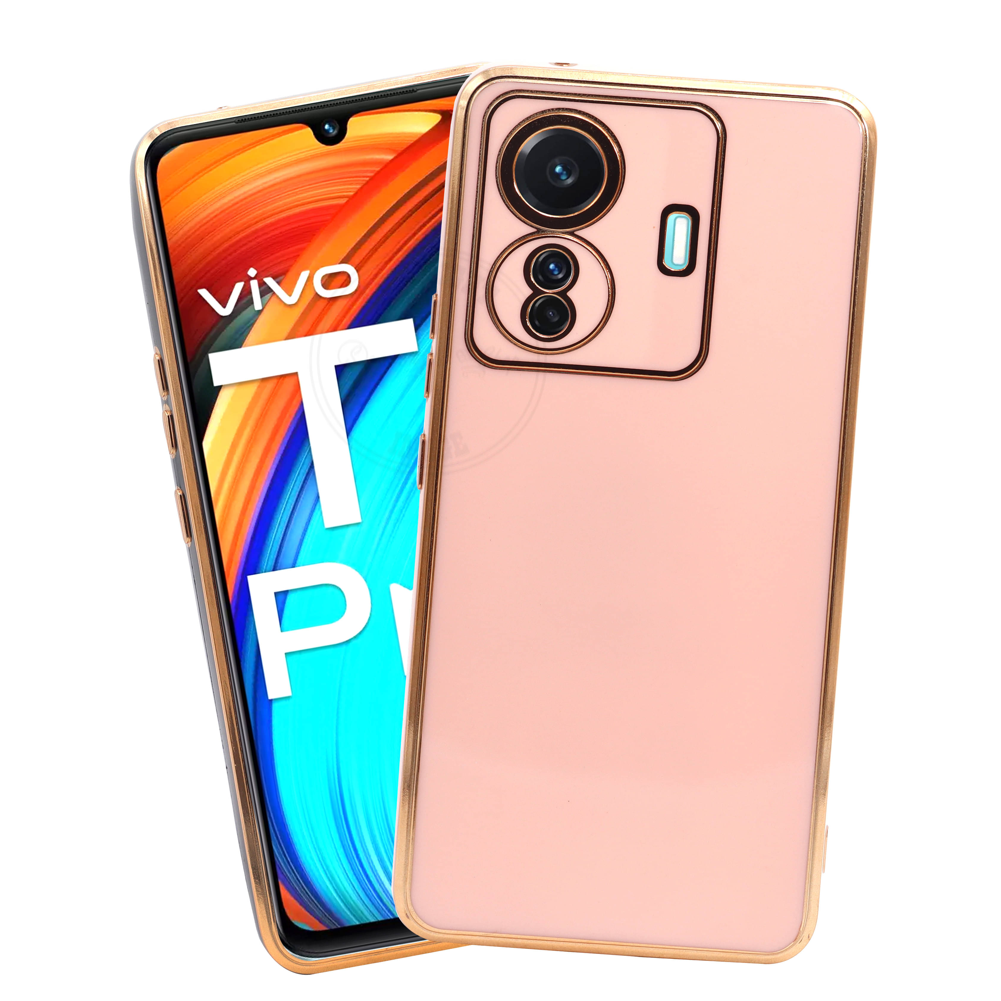     			VAKIBO Plain Cases Compatible For TPU Glossy Cases Vivo T1 Pro 5G ( )