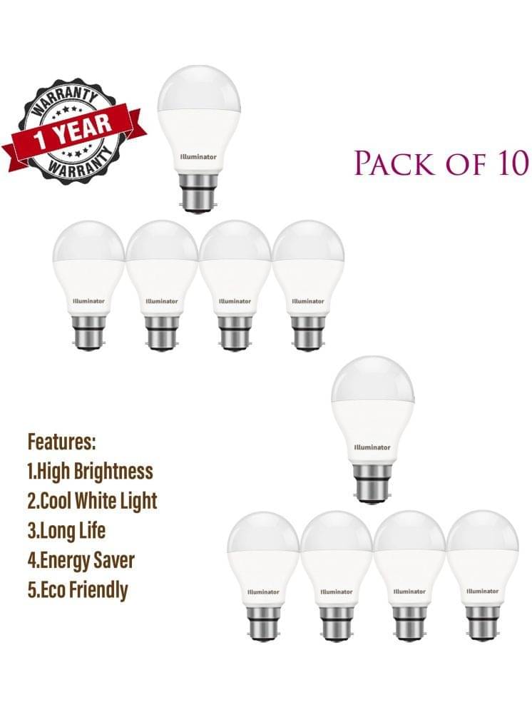     			ZESTRUM 9W Cool Day Light LED Bulb ( pack of 10 )