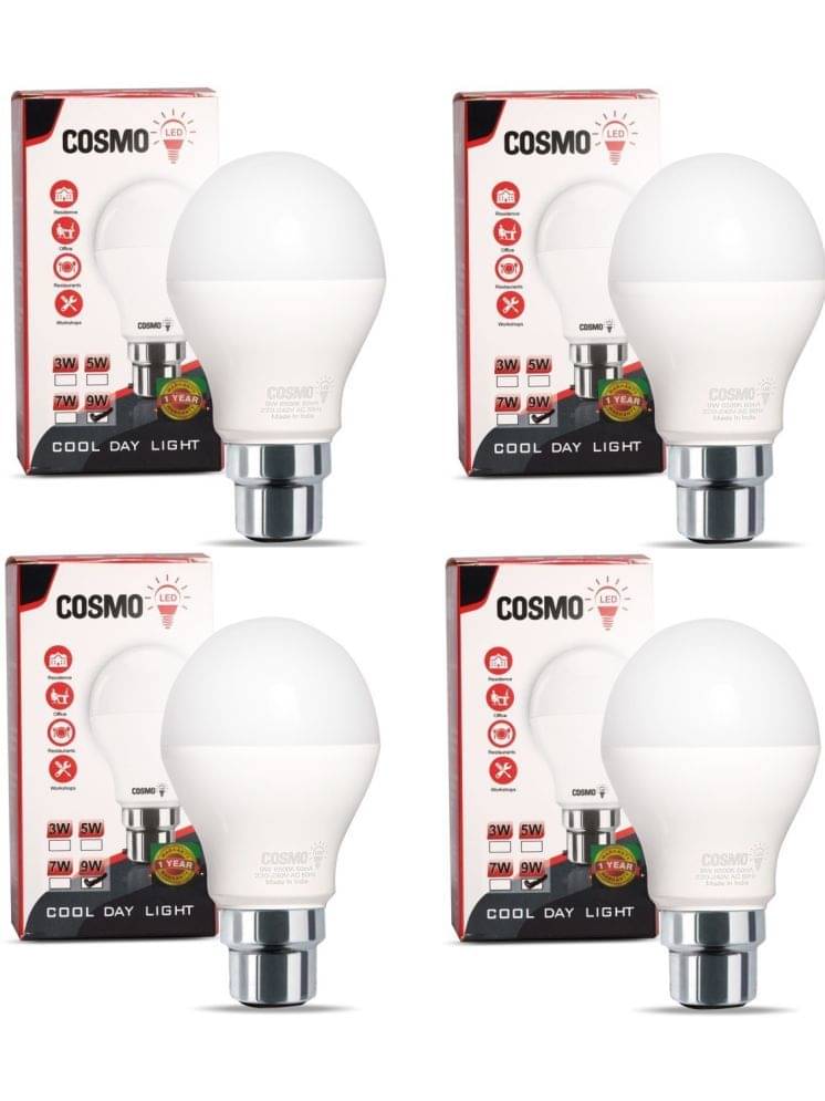 ZESTRUM 9W Cool Day Light LED Bulb ( Pack of 4 ) ZESTRUM 9W Cool Day Light LED Bulb ( Pack of 4 )