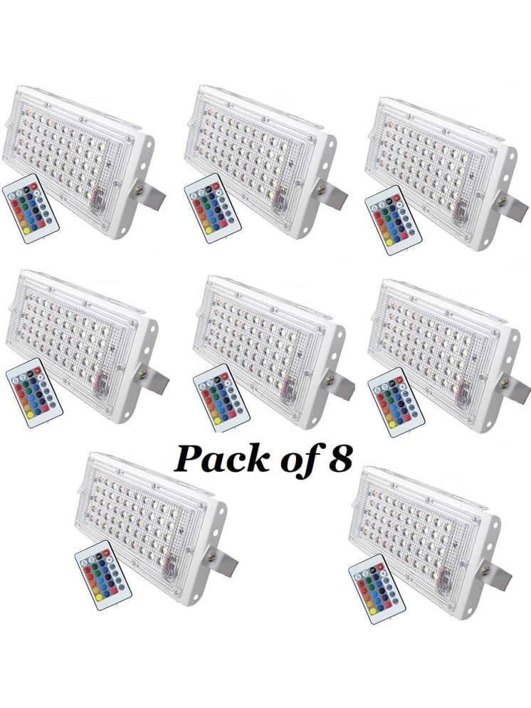 ZESTRUM RGB 50 Watts Flood Light ( Pack of 8 )
