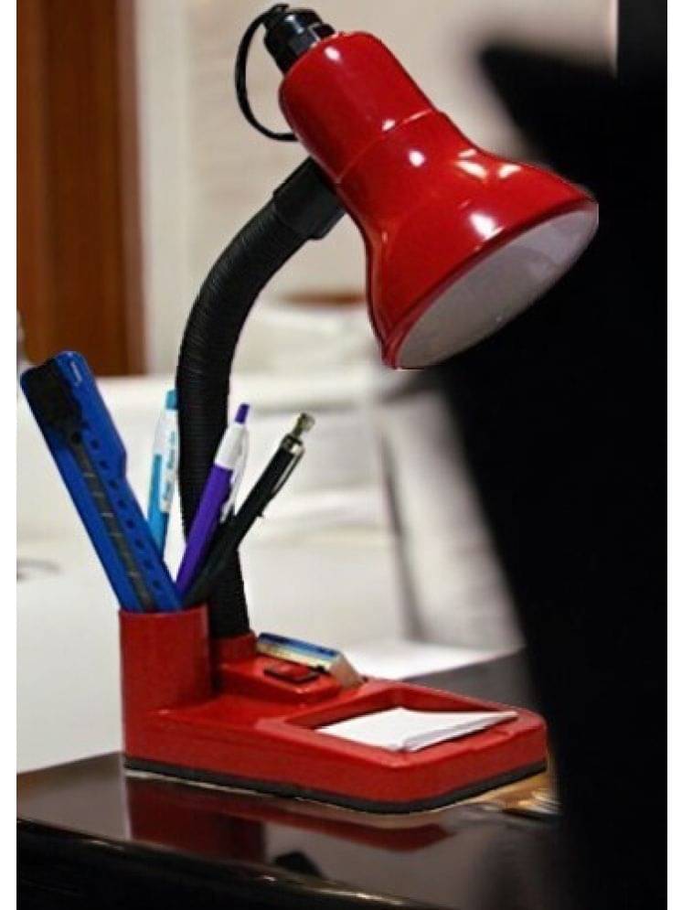     			ZESTRUM Red Table Lamp ( Pack of 1 )