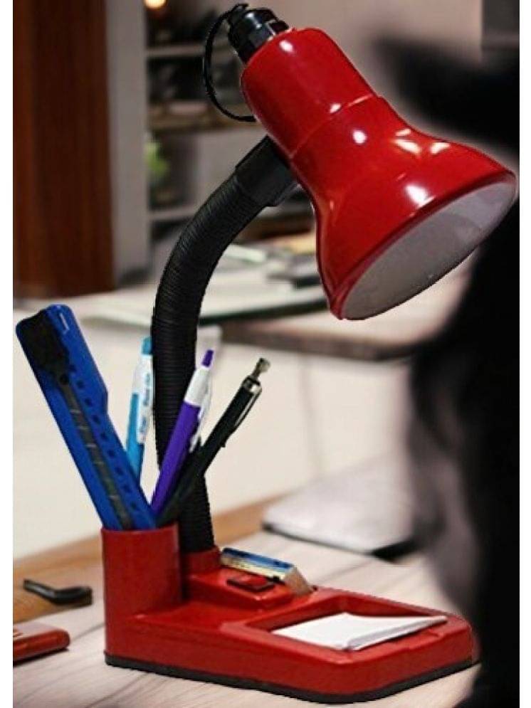     			ZESTRUM Red Table Lamp ( Pack of 1 )