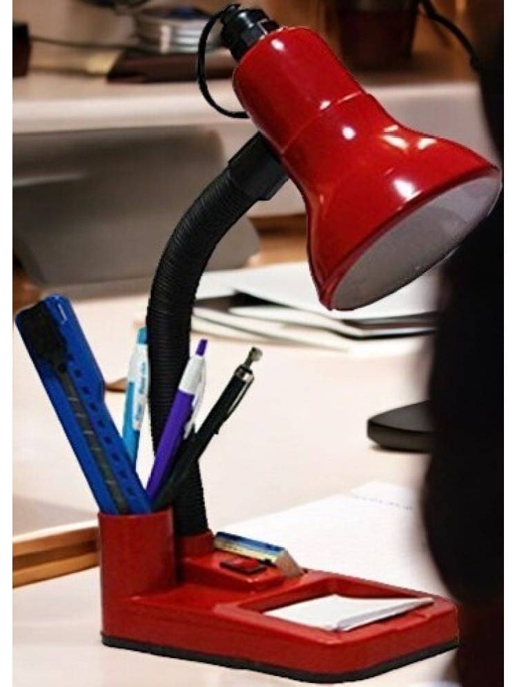    			ZESTRUM Red Table Lamp ( Pack of 1 )