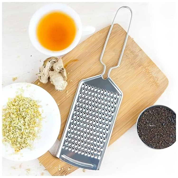 purple dust Stainless Steel Cheese Grater ( Pack of 1 ) - Silver purple dust Stainless Steel Cheese Grater ( Pack of 1 ) - Silver