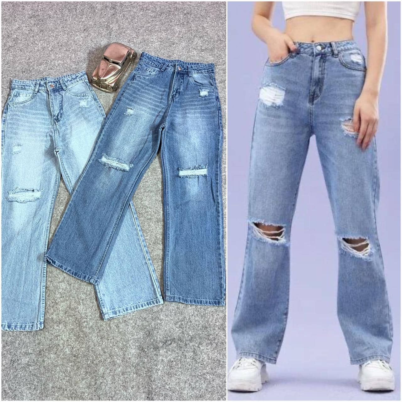 9x denims - Blue Denim Regular Fit Women's Jeans ( Pack of 1 ) - Jeans | Buy online on ZillyBuy