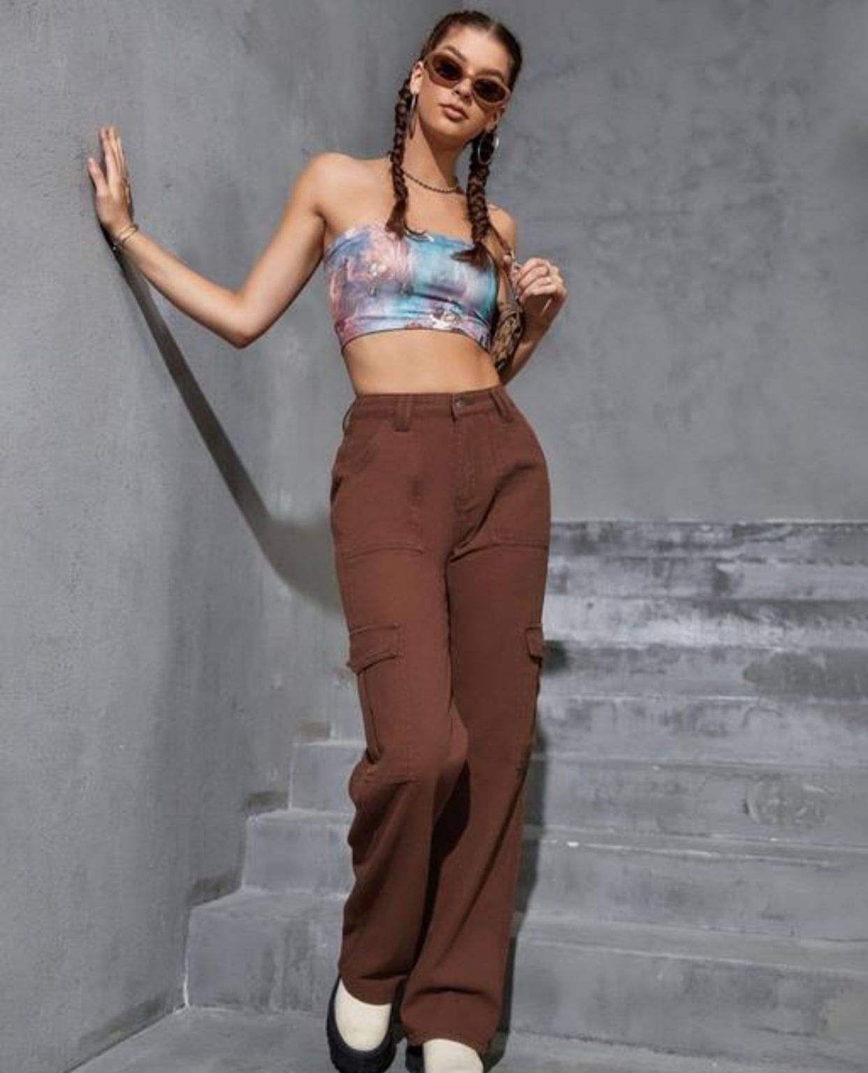     			9x denims - Brown Denim Regular Fit Women's Jeans ( Pack of 1 )