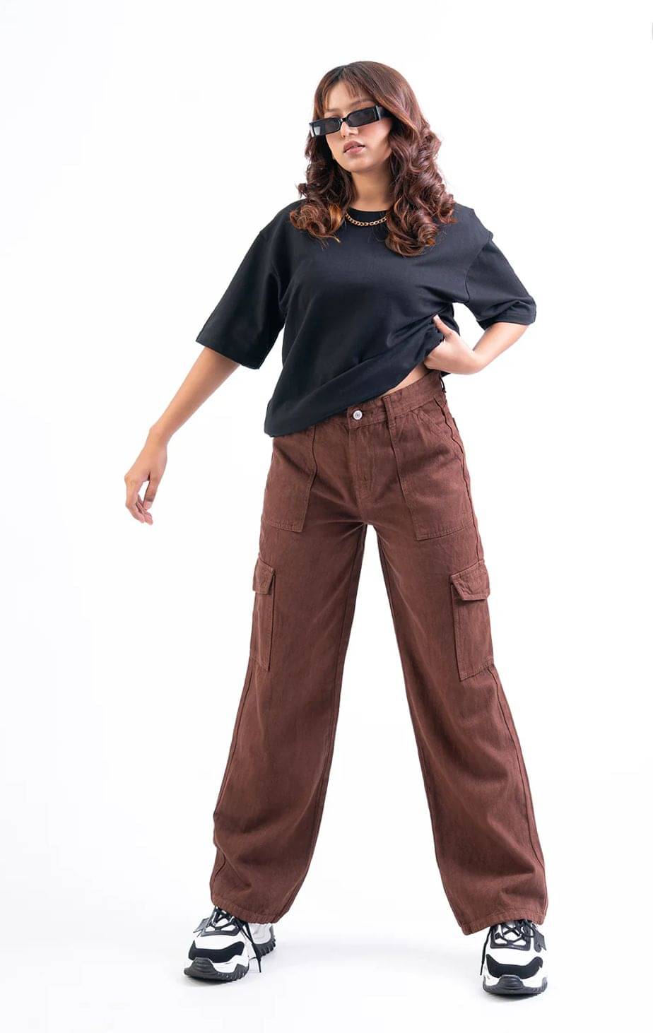     			9x denims - brown Denim Regular Fit Women's Jeans ( Pack of 1 )