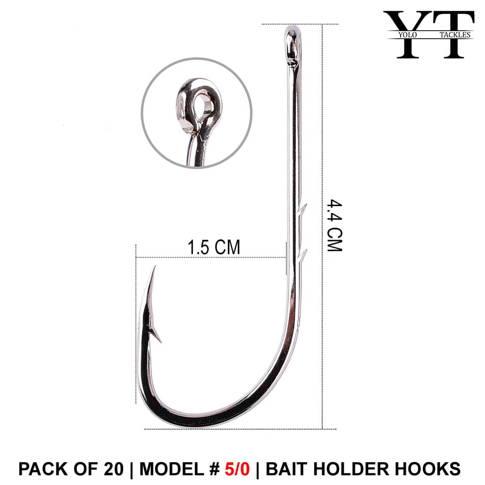     			Bait Hook Fishing Tackle Accessories 5/0#