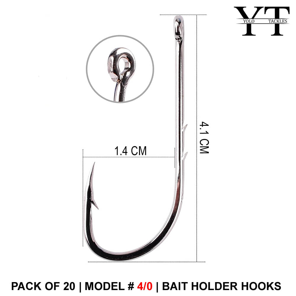     			Bait Hook Fishing Tackle Accessories 4/0#