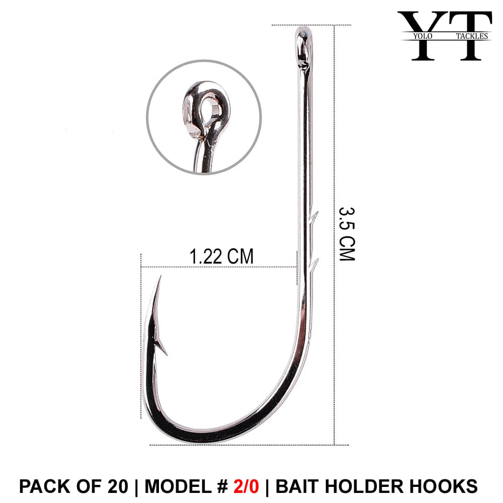     			Bait Hook Fishing Tackle Accessories 2/0#