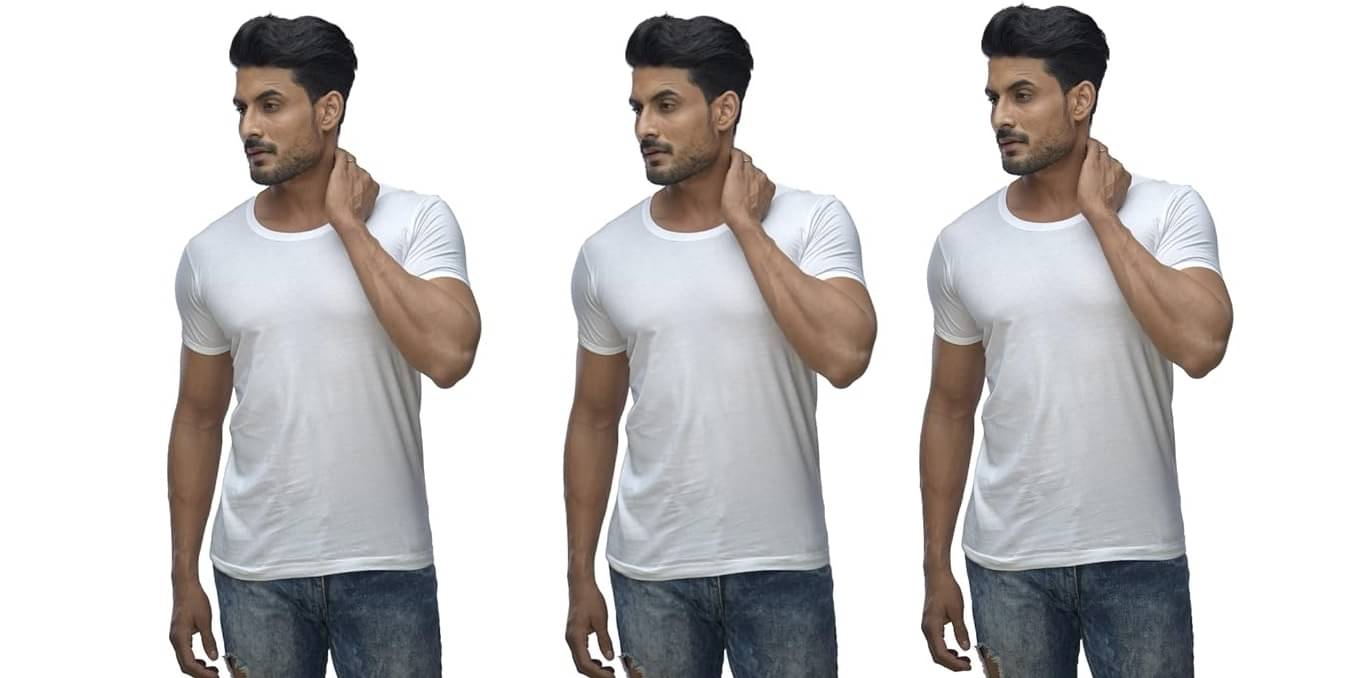 D1 DIFFERENT ONE Pack of 3 Cotton Basic Vest For Men ( White ) D1 DIFFERENT ONE Pack of 3 Cotton Basic Vest For Men ( White )
