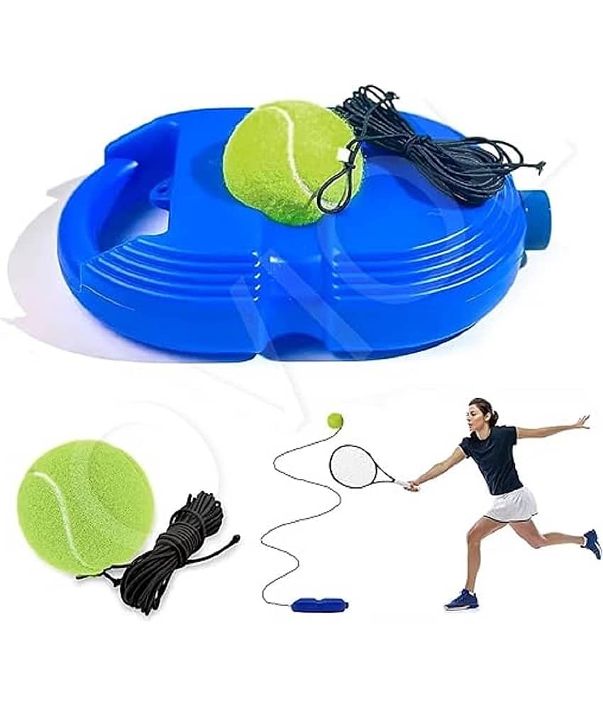 DENFE Tennis Trainer Rebound Ball with String Solo Tennis Trainer Set Self Tennis Practice Ball with String Cricket Trainer Rebound Ball with Rope Fill Sand or Water - Toys and Games | Buy online on ZillyBuy