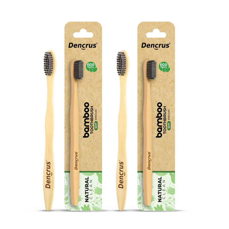Dencrus Natural Clean Soft Bristles Toothbrush Relieve Sensitiivity Pack of 2 Dencrus Natural Clean Soft Bristles Toothbrush Relieve Sensitiivity Pack of 2