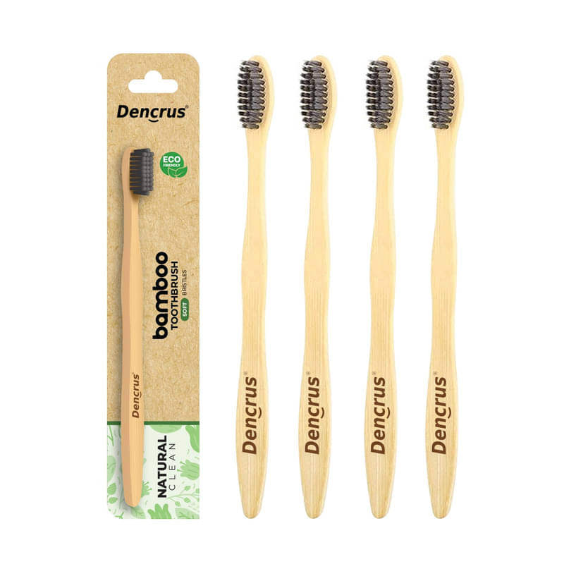 Dencrus Natural Clean Soft Bristles Toothbrush Relieve Sensitiivity Pack of 4 Dencrus Natural Clean Soft Bristles Toothbrush Relieve Sensitiivity Pack of 4