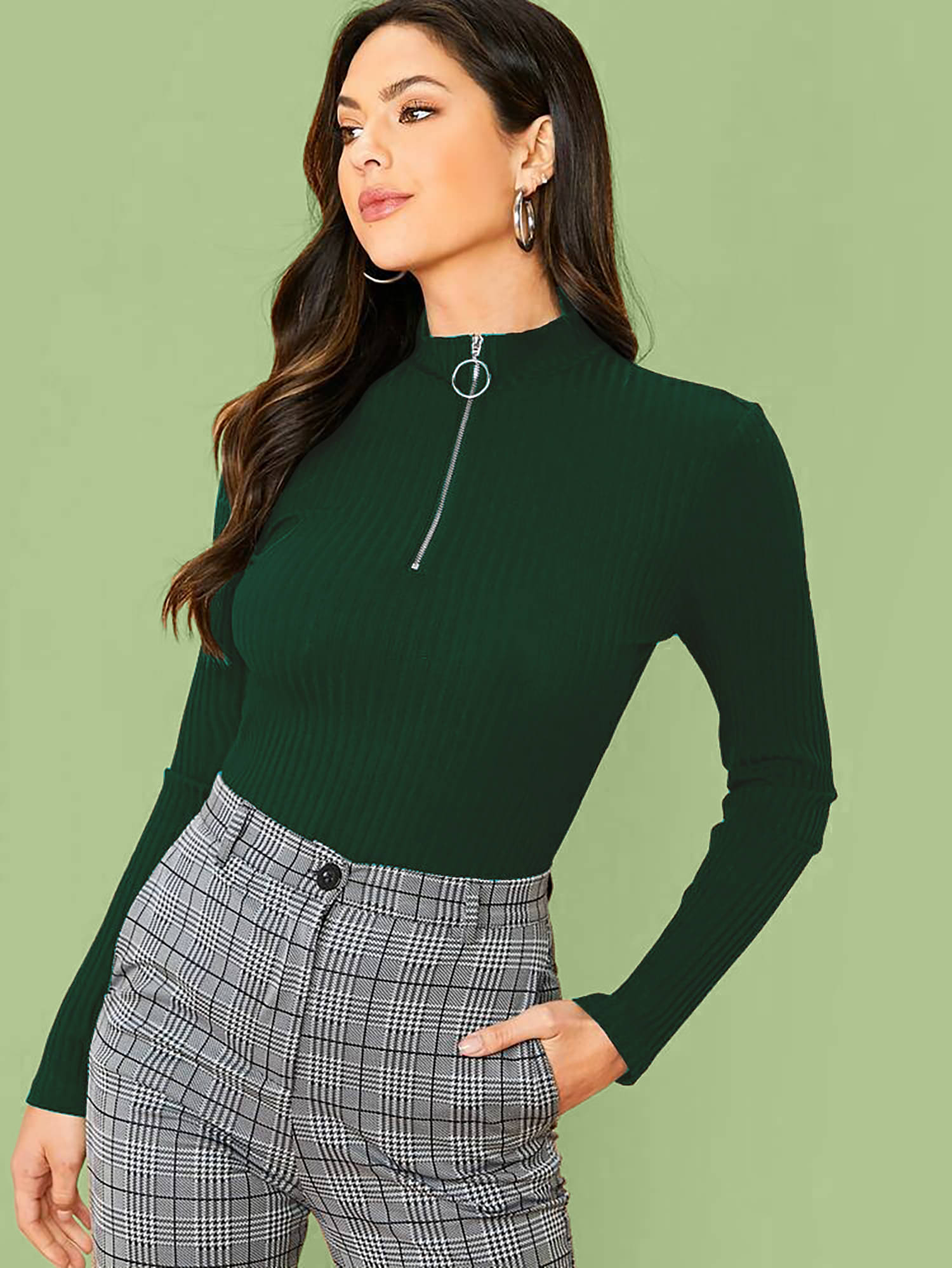     			Dream Beauty Fashion Women's Polyester Regular Top ( Green )