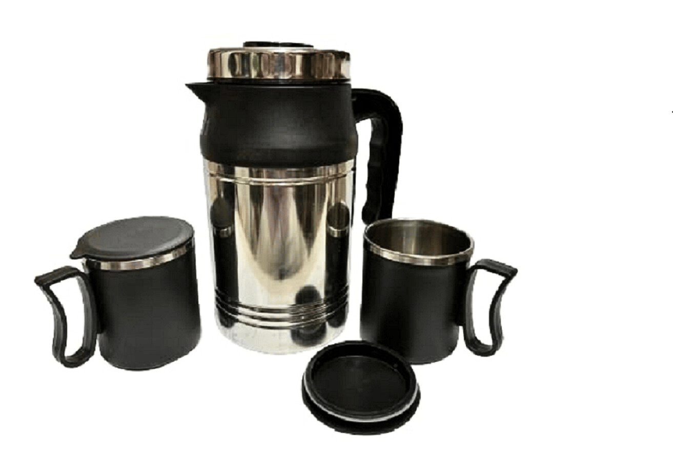     			Dynore Thermos With Mug Silver Thermosteel Flask ( 800 ml )