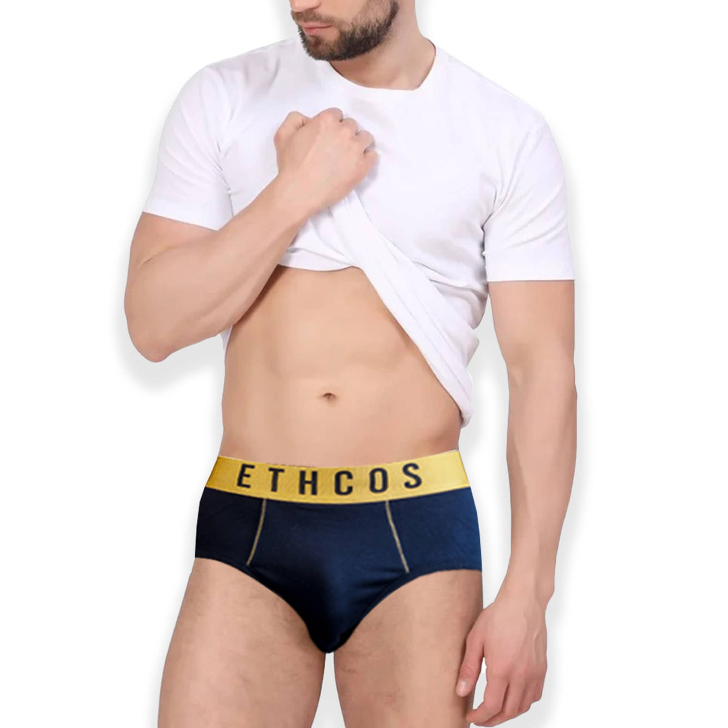 ETHCOS Pack of 1 Modal Briefs For Men's ( Navy Blue )     			ETHCOS Pack of 1 Modal Briefs For Men's ( Navy Blue )
