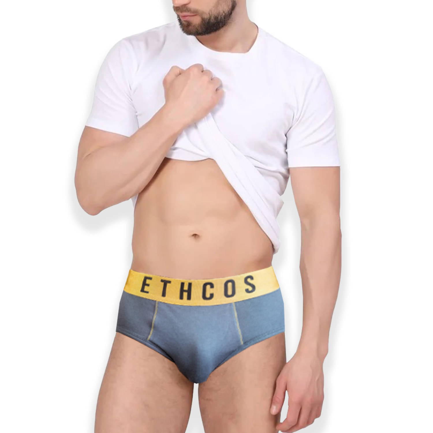 ETHCOS Pack of 1 Modal Briefs For Men's ( Grey ) ETHCOS Pack of 1 Modal Briefs For Men's ( Grey )
