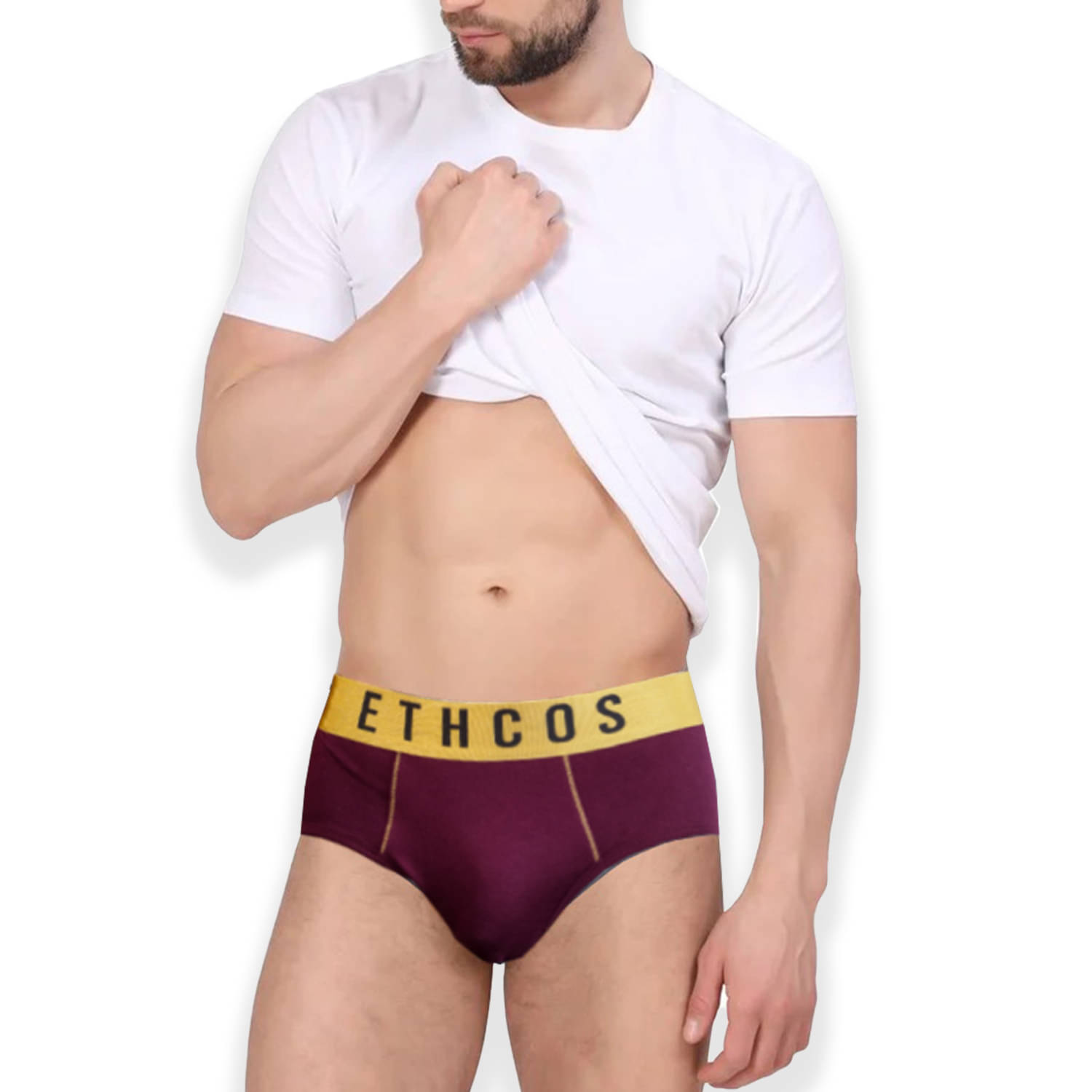     			ETHCOS Pack of 1 Modal Briefs For Men's ( Maroon )