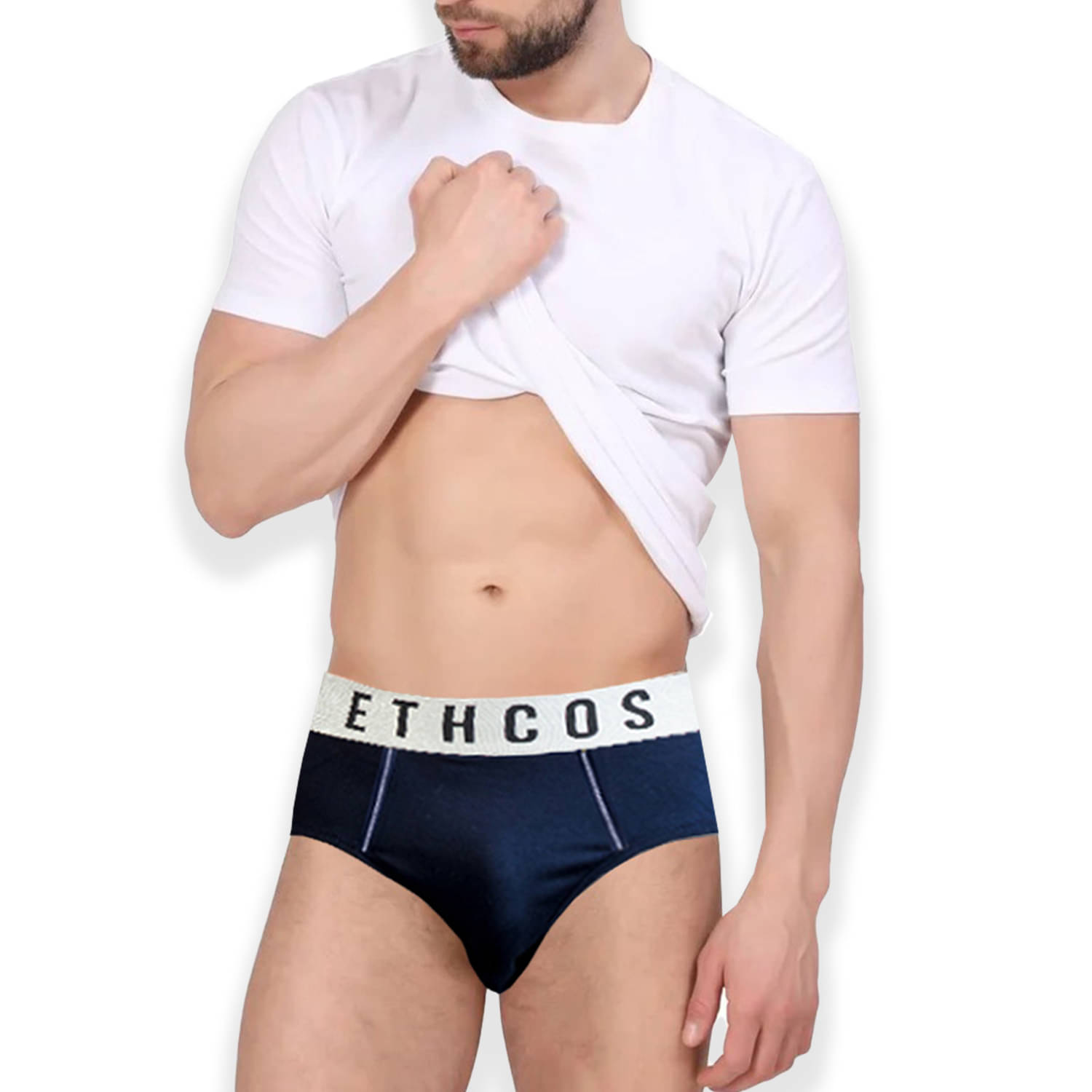     			ETHCOS Pack of 1 Modal Briefs For Men's ( Navy Blue )