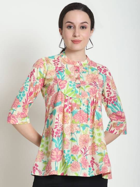 Kbz Women's Cotton Regular Top ( Pink ) Kbz Women's Cotton Regular Top ( Pink )