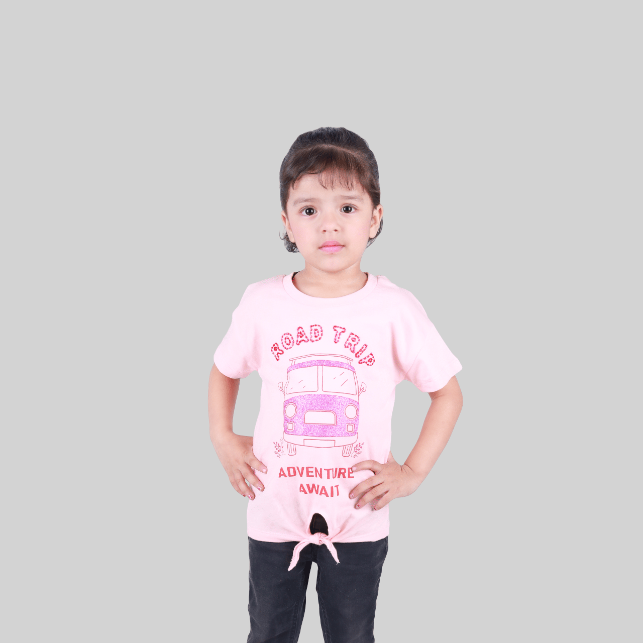     			Kidzee Kingdom Pack of 1 Girls Cotton Top ( Pink )