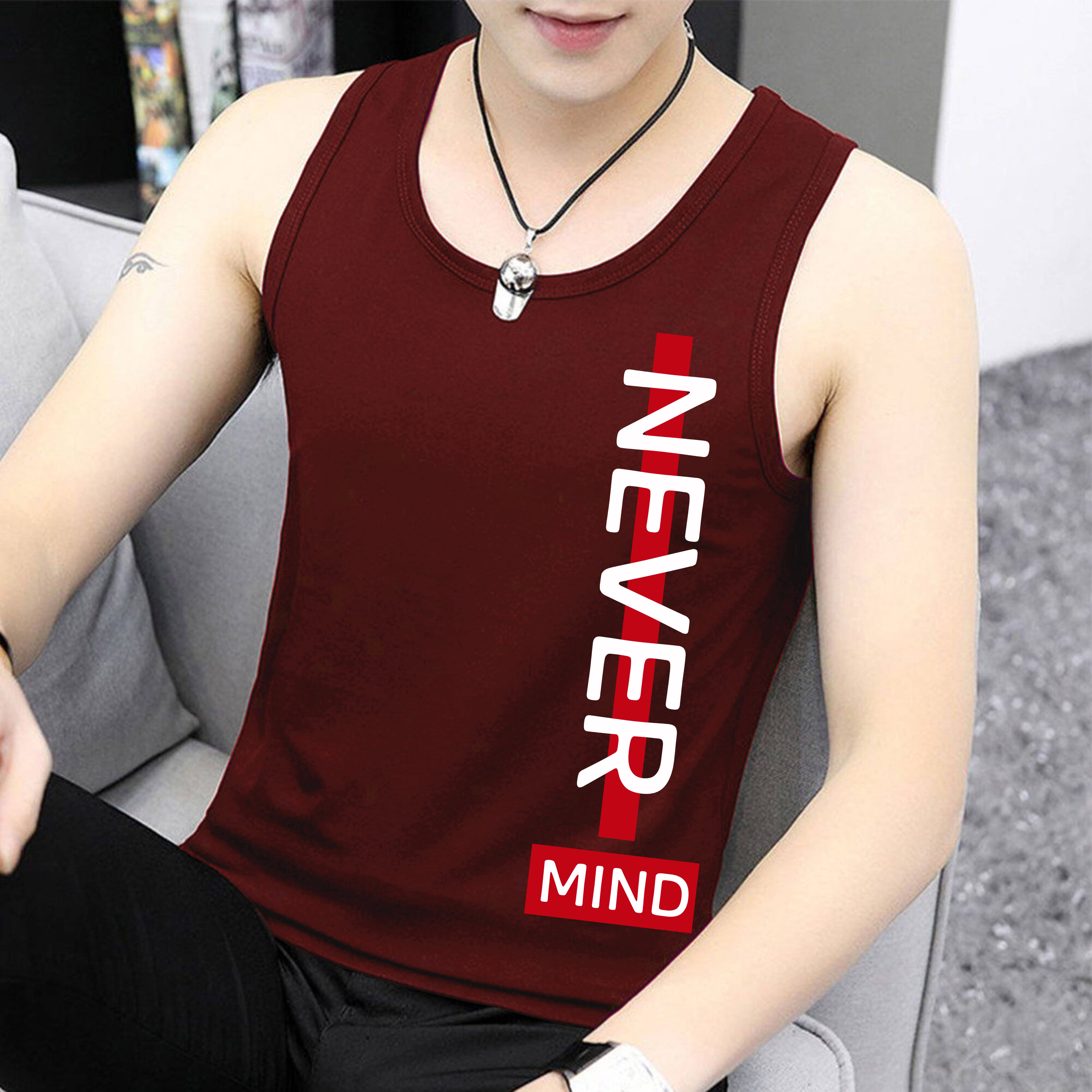     			Kintu Parantu Pack of 1 Polyester Basic Vest For Men ( Maroon )