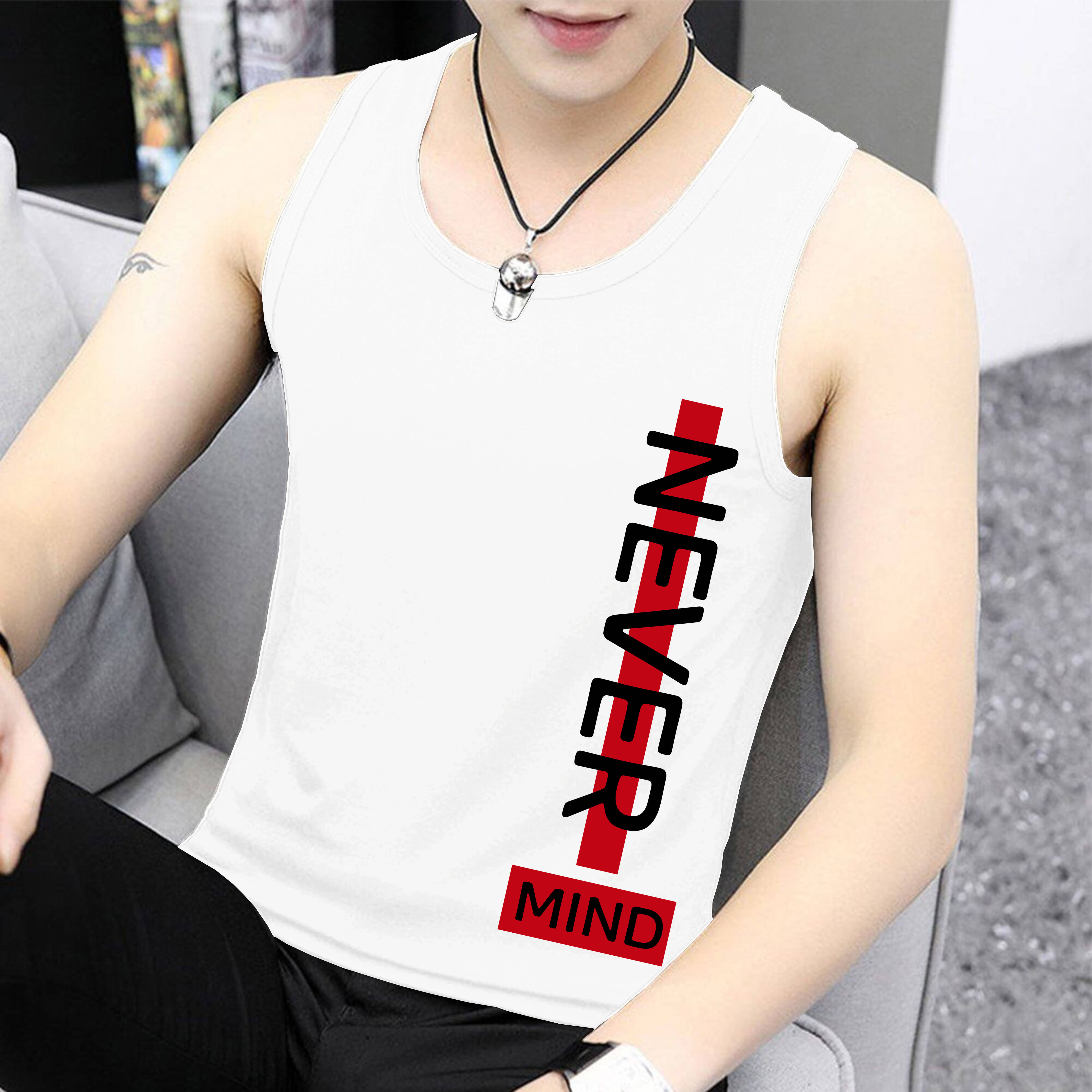 Kintu Parantu Pack of 1 Polyester Basic Vest For Men ( White ) - Nightwear & Loungewear | Buy online on ZillyBuy