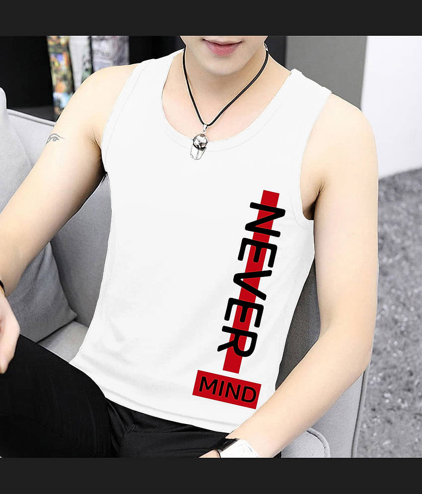 Kintu Parantu Pack of 1 Polyester Basic Vest For Men ( White ) - Nightwear & Loungewear | Buy online on ZillyBuy